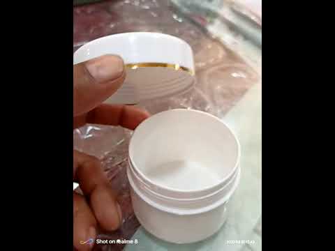 100 GM cream jar gold ring container