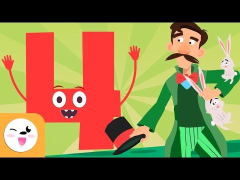 Number 4 - Learn To Count - Numbers from 1 to 10 - The...