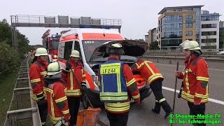 preview picture of video '[E] + [Rauch aus Rettungswagen auf Einsatzfahrt] + ALARM FÜR FEUERWEHR LEINFELDEN-ECHTERDINGEN'