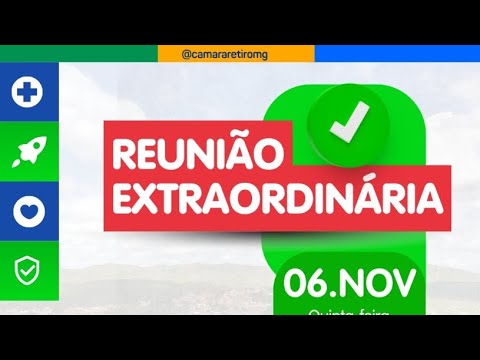 SESSÃO EXTRAORDINÁRIA 06/11/2025 | CAMARA MUNICIPAL DE SANTO ANTÔNIO DO RETIRO-MG