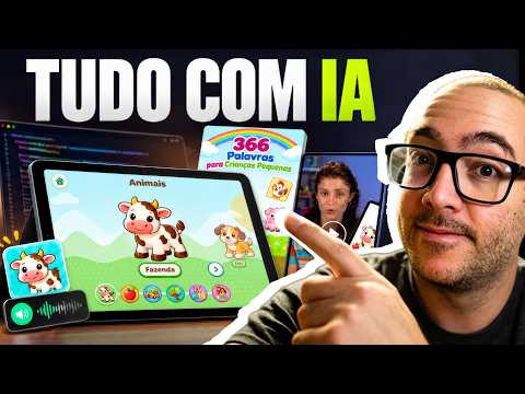 Lancei um app e a IA fez TUDO: código, imagens, sons e até anúncios