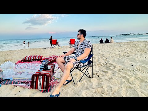 Azerbaijani beach Trip dosto k sath ! Maza Aya ! #vilog #qatar #video #viralvideo #luqmanbahadar