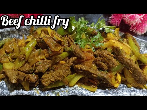 How to make GOAN BEEF CHILLY FRY | Beef Chilli Fry recipe | Goan style Beef recipe |