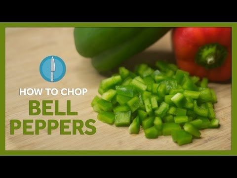 How To Chop Bell Pepper