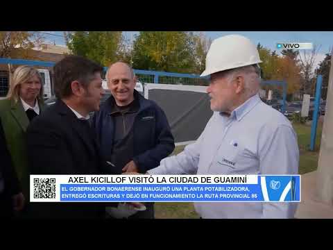 AXEL KICILLOF VISITÓ LA CIUDAD DE GUAMINÍ