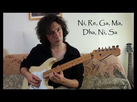 Learn Raag Yaman on Guitar. Part 1 - Structure of the Raag