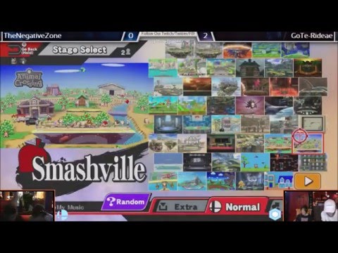 Smash 4 TNT 4-21-16 | Round 4 | TheNegative2oNe (Sonic) VS GoTE Rideae (Fox)