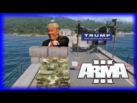 The Great Trump Wall!! Arma 3 Tanoa Wasteland Funny Moments JPG Ep.7