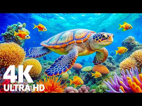 Dive Into the Mesmerizing Underwater Realm🐳Marvel at Sea Animal in The Best 4K ULTRA HD Aquarium