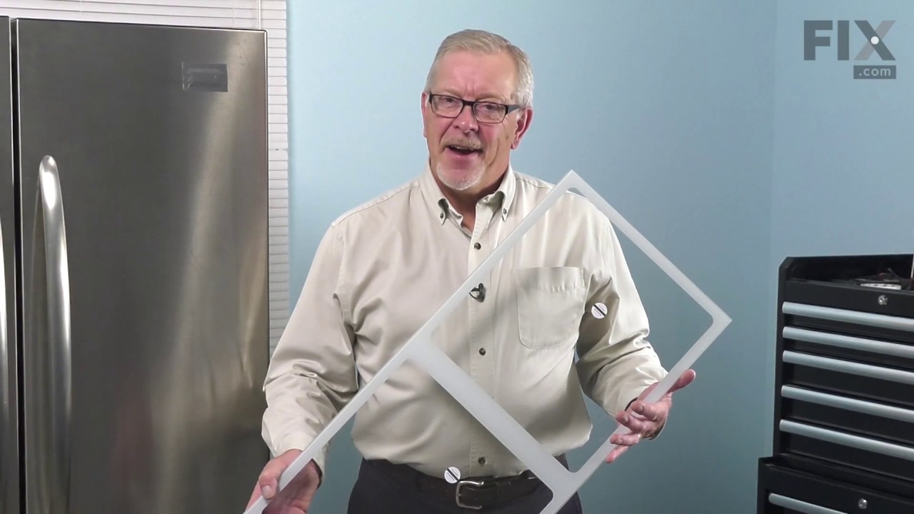 Replacing the Crisper Glass Shelf Insert