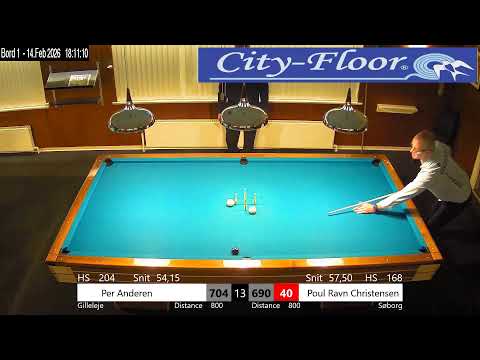 Elite division | Søborg BK -  BK Gilleleje | 14.02.2026| Bord 1