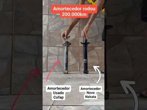 Amortecedor Presurizado Usado vs. Amortecedor Presurizado Novo