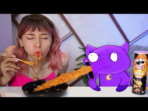 Catnap in convenience store Mukbang | poppy playtime cartoon animation