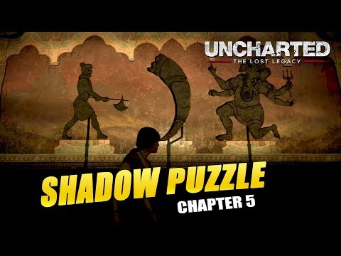 Uncharted: The Lost Legacy - Solving Shadow Puzzle in 10 Moves (Shadow Theater Trophy Guide)