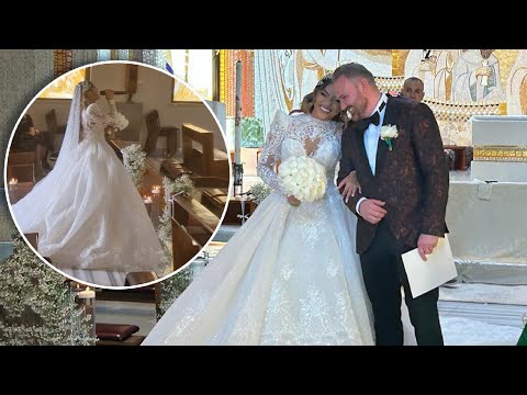 Bella Santiago a intrat cântând în biserică! Imagini fabuloase de la nunta din mănăstire