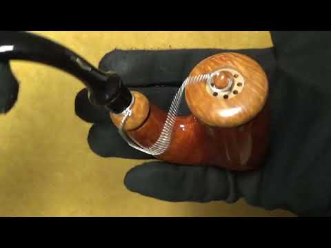 Pipa Brebbia Oom Paul Ambra - filtro 9mm