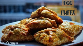 HOW TO MAKE EGG PUFFS/ EGG PUFFS USING READY MADE PUFF PASTRY SHEETS/BAKERY STYLE EGG PUFFS