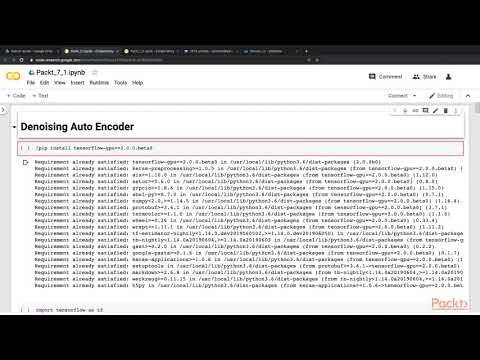 Deep Learning with TensorFlow 2 0 in 7 Steps Autoencoders | packtpub com