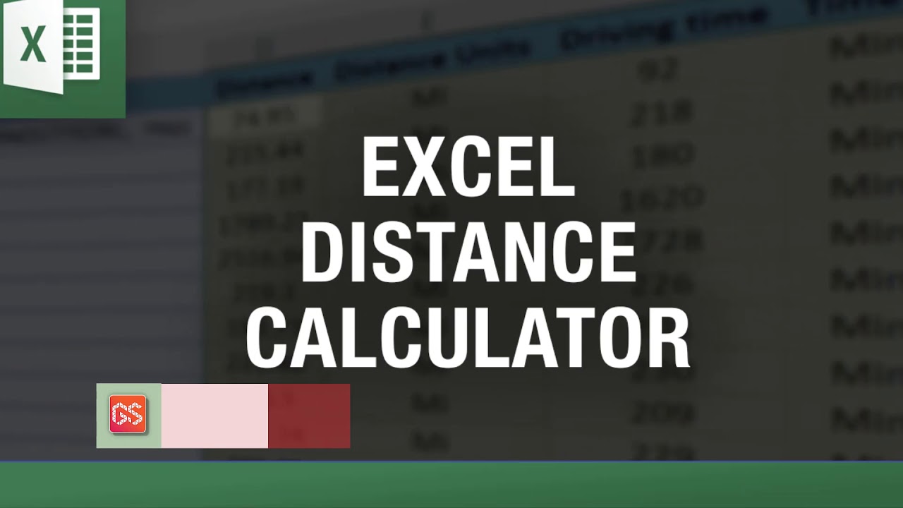 Excel Distance Calculator - How to calculate Driving Distance Directly into Excel