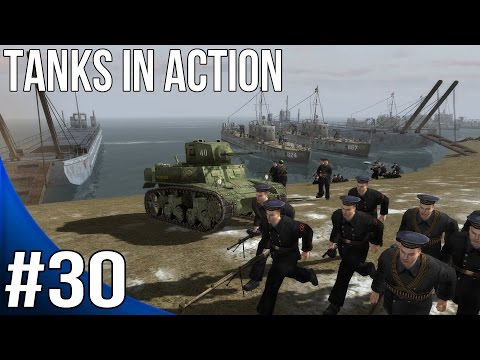 Men of War Red Tide Walkthrough - Blue Line - Tanks in Action