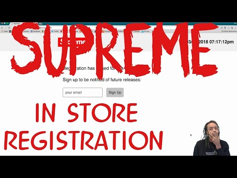 register for supreme drop