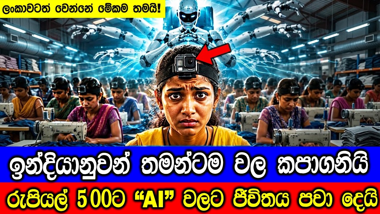 ඉන්දියානුවන් AI රොබෝවරුන්ට තම රැකියාව පාවාදෙයි. Indians traini