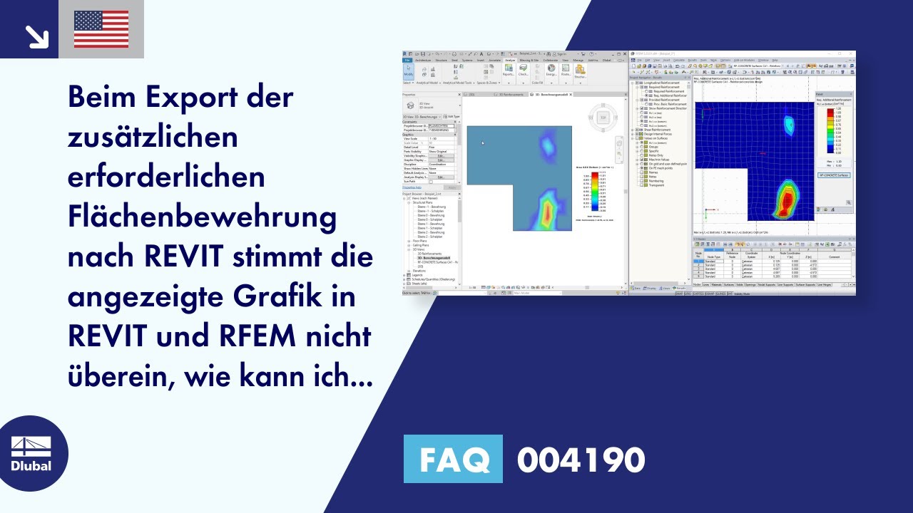 [EN] FAQ 004190 | Beim Export der zusätzlichen erforderlichen Flächenbewehrung nach REVIT stimmt ...