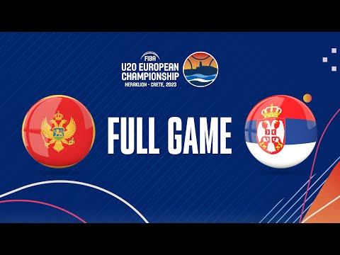 Montenegro v Serbia | Full Basketball Game | FIBA U20 European Championship 2023