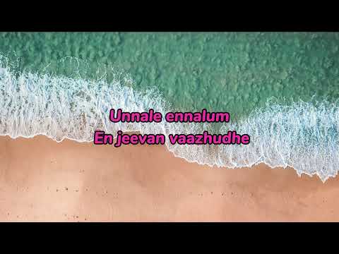 Unnale En Jeevan | Karaoke with lyrics | Theri | Vijay Samantha | Saindhavi