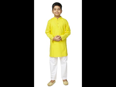 Kids collar kurta pajama set