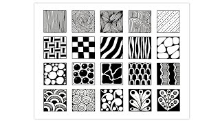 20 Zentangle Patterns for Beginners Step-by-Step Tutorial