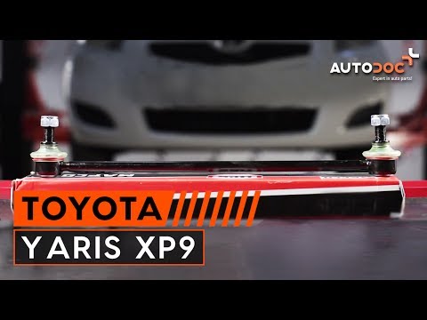 Wie TOYOTA YARIS XP9 Koppelstange / Pendelstütze vorne wechseln TUTORIAL | AUTODOC