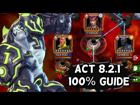 Act 8.2.1 - 100% Guide - All Bosses and Path Options | Marvel Contest of Champions