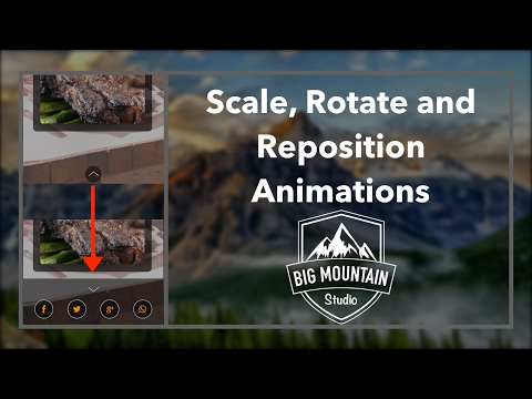Fun Animations with CGAffineTransform (Scale, Rotate, Reposition) Tutorial (iOS, Xcode 8, Swift 3)