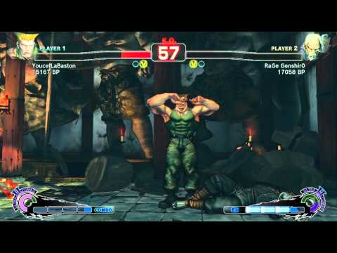 SSF4 Ranked Europe: YoucefLaBaston (Guile) VS RaGe Genshir0 (Gen)
