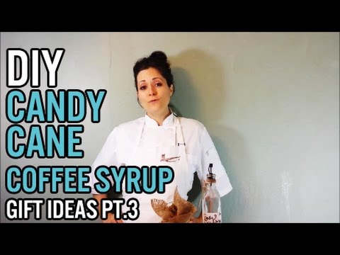 Natural Coffee Syrup Recipe: Candy Cane Flavor Video