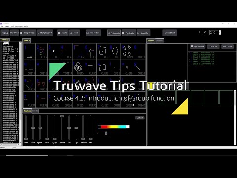 Truwave Tutorial Video - 12. Introduction of Group function
