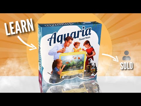 Aquaria | Solo Board Game Playthrough and Tutorial