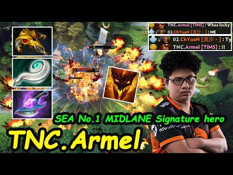 TNC Armel Shadow Fiend Sir Chief SEA No.1 MIDLANE Signature Hero vs ChYuan Batrider Dota 2 Gameplay