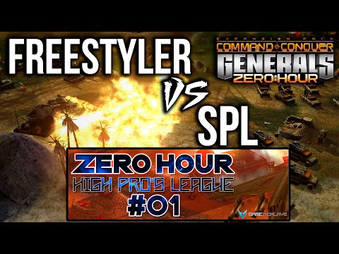 SPL vs FreeStyler - High Pro's League #01 - fix9 + РОЗЫГРЫШ 1000р⚡ GENERALS ZERO HOUR
