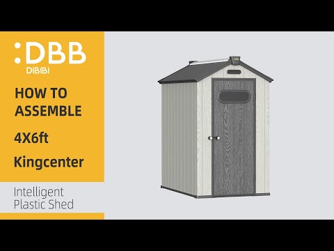 DBB DiBiBi Intelligent Plastic Shed 4x6ft Assembly video（New part number)