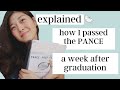 How I Passed The PANCE A Week After Graduation Physicianassistant PANCE Pastudent Prepa