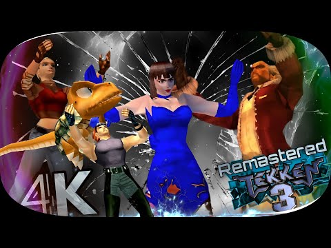 Heihachi, Julia, Hwoarang & Anna with Gunjack moves Tekken 3 Remastered UHD 4K 60 FPS 