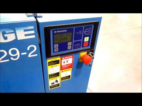 12450 Boge 30 HP Rotary Screw Air Compressor, www.vanderzielmachinery.com