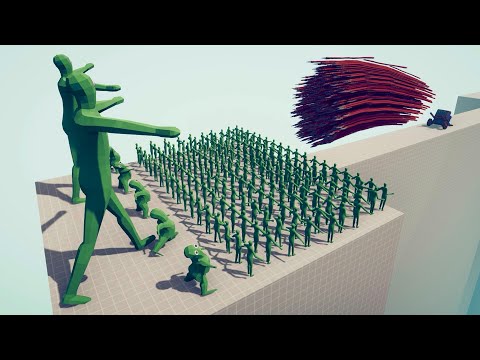 ZOMBIE ARMY & GIANT ZOMBIE vs EVERY GOD | Totally Accurate Battle Simulator - TABS