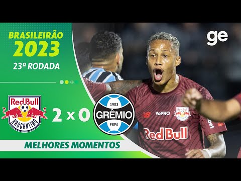 Gols e lances de Red Bull Bragantino x Grêmio