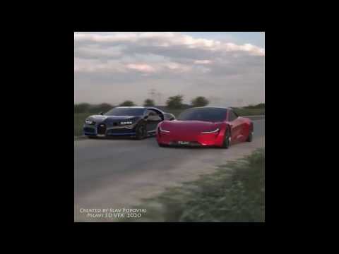 2020 Tesla Vs 2018 Bugatti Chiron
