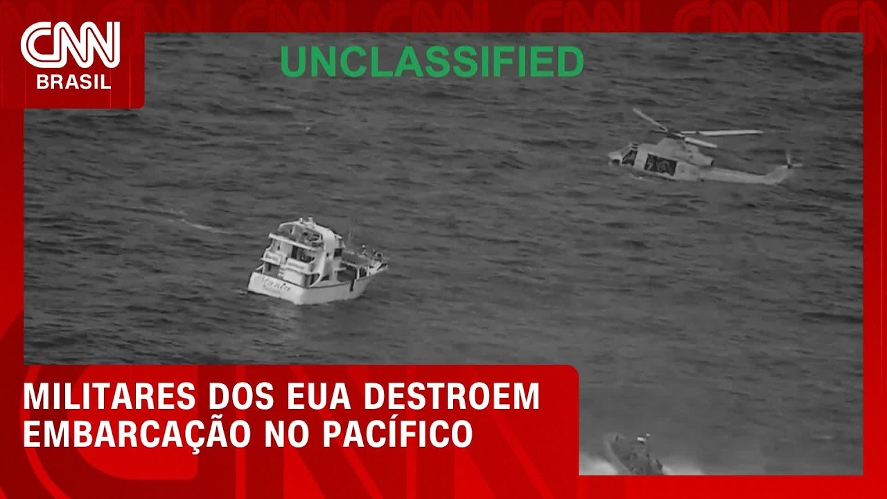 EUA dizem que barco foi afundado no Pacífico com suposta ligação ao narcotráfico | CNN NOVO DIA