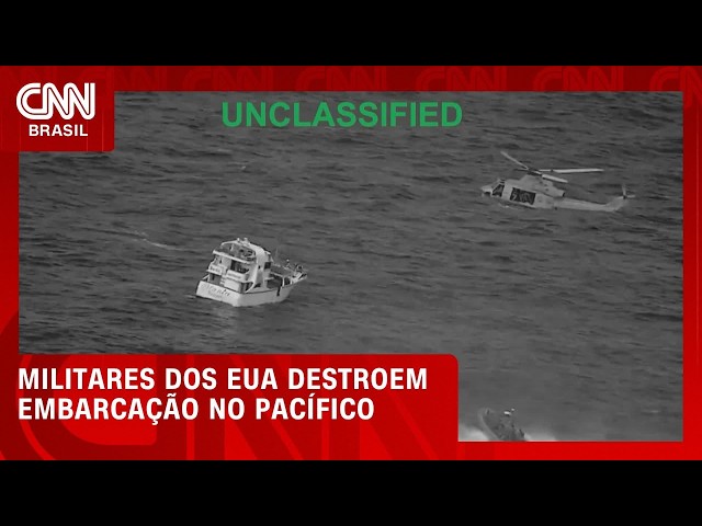 EUA dizem que barco foi afundado no Pacífico com suposta ligação ao narcotráfico | CNN NOVO DIA