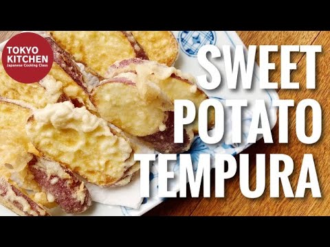 How to Make Egg-Free Japanese Sweet Potato Tempura (Satsumaimo Tempura) | Crispy & Sweet Recipe
